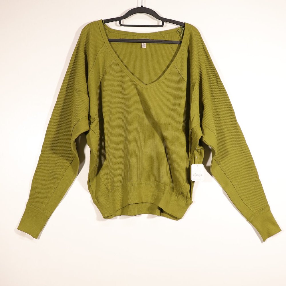 NWT Free People Santa Clara Thermal in Ferngully - Picture 5 of 16